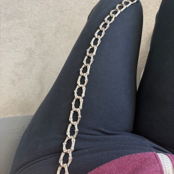 Vintage 1996 Tiffany & Co Sterling Silver Bone Link Necklace 126g Rare Statement - Picture 5 of 6